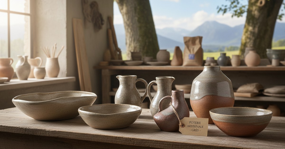 La poterie artisanale au grès : matière noble et intemporelle